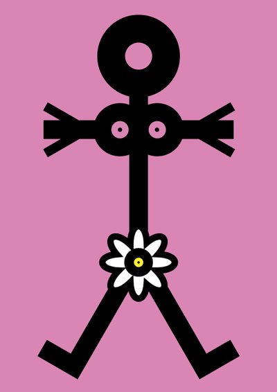 Woman with Flower Icon by Thisisnotme Thisisnotme